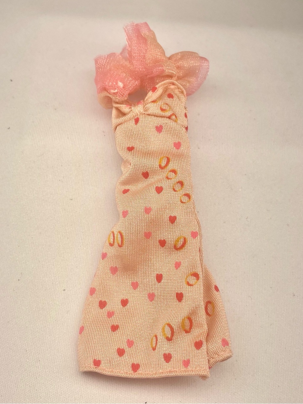 RARE 1990 Mattel Happy Birthday Barbie Peach Dress